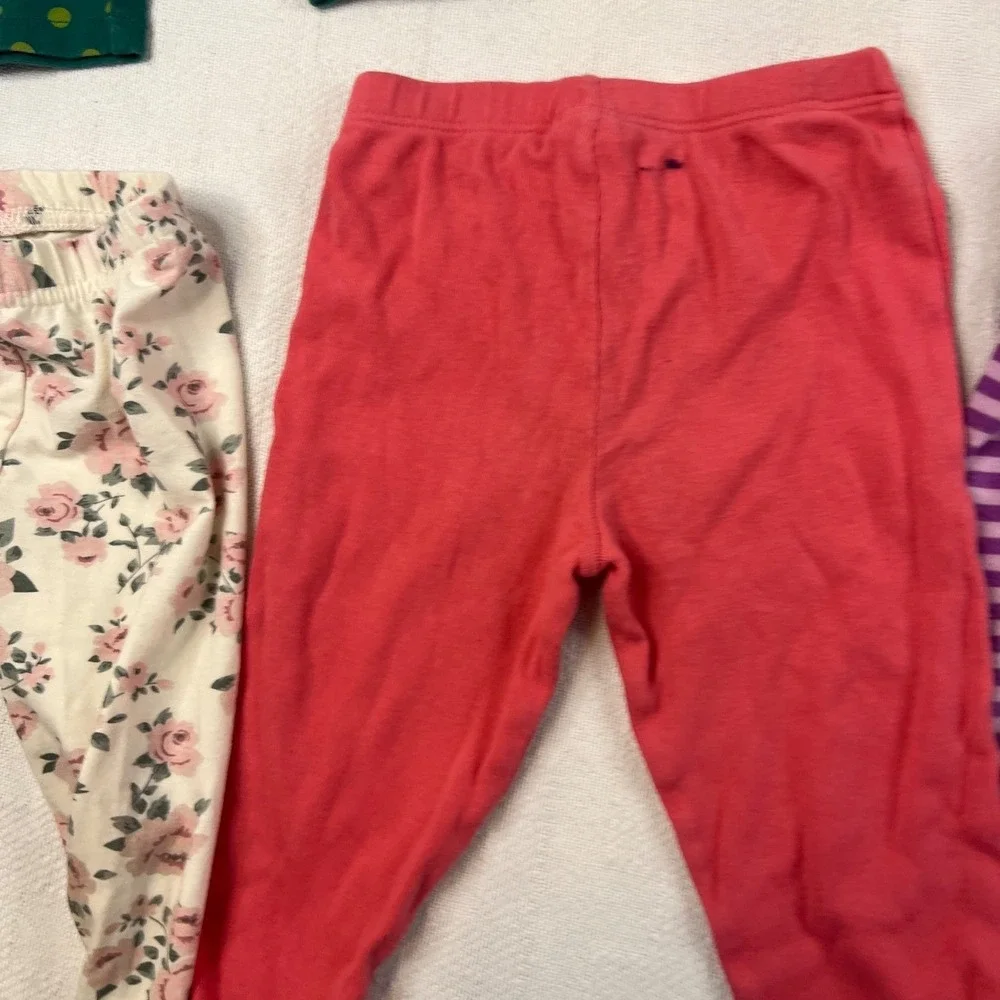 Baby Girl Leggings Joggers Bundle 12M 12-18M Carters Gap Cat & Jack 7pc Set